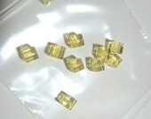 CLEARANCE Swarovski Crystal, 5mm Jonquil Cubes bead destash