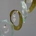 RECYCLING WINE BOTTLES into wonderful musical windchimes, wind chime, handmade, green and eco friendly, mobile, clear bottles 128
