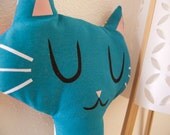 Gato Azul Cola Estampada