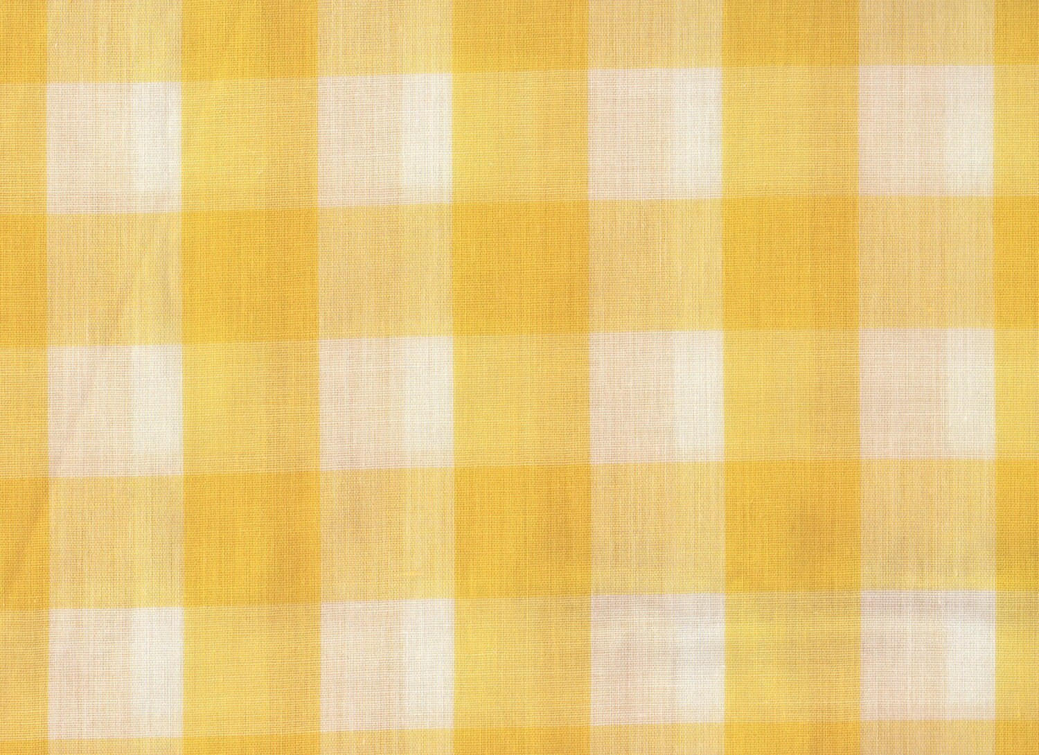 Yellow Checkered Fabric