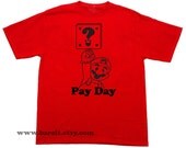 Coin Box and Mario Pay Day Nintendo Super Mario Bros Trendy Geek Humor Funny Tshirt Size Small Medium Large XLarge Color Red