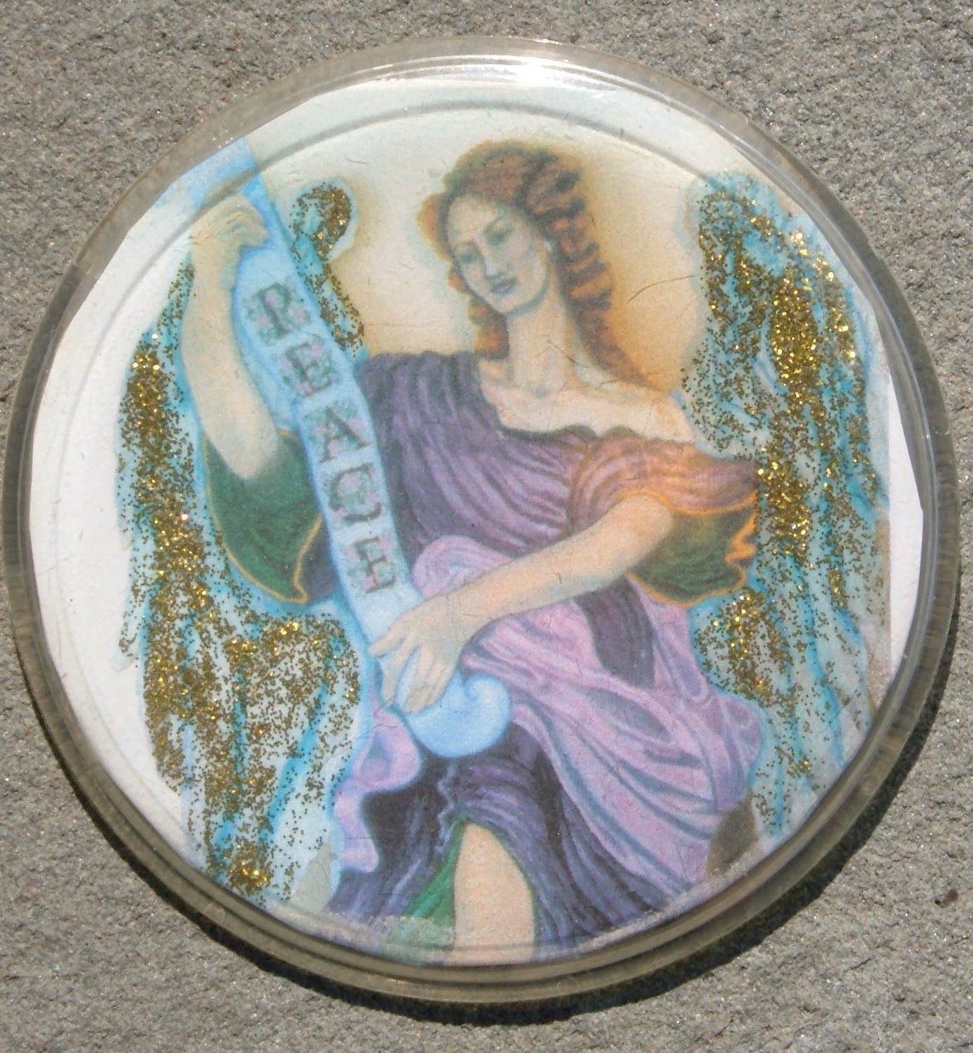 Angel of Peace, Original Art Pin