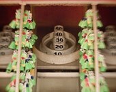 Carnival photo whimsical retro for kids room for boys for girls skee-ball game at the fair red and green