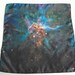 SALE 20% OFF Galaxy Nebula Print Silk "Pillar of Stars" Cosmic Square Scarf