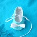 Tiffany Blue Baby Booties- Custom Tiffany Blue Inspired Baby Booties, newborn-12 months