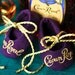 Crown Royal Baby Booties-Made to order out of actual Crown Royal bags- custom