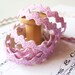 5yd lilac Glitter Ric Rac Trim -1/4" width