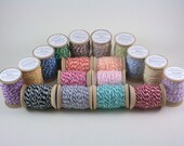 Bakers Twine Twinery 360 yards 18 colors Wooden Spools