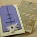 Bridal Shower Invitation, Wedding Invitation, Vintage book page purple flower pride and prejudice jane austin