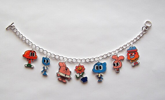 The Amazing World of Gumball Charm Barcelete Gumball, Tobias,Darwin,Anais