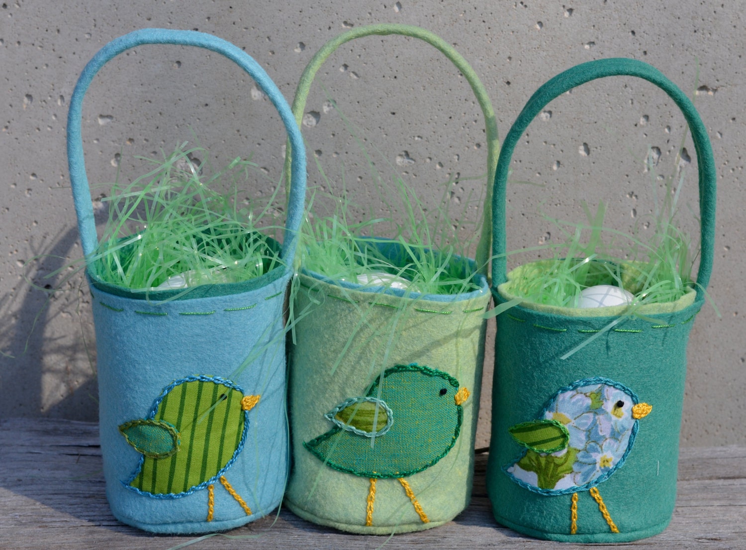 Mini Chick Easter Baskets - Set of Three