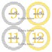 Yellow and Grey Gray Chevron Monthly Onesie Stickers for New Mom..Modern Baby Girl or Baby Boy...Favorite Baby Shower Gift...Month Stickers