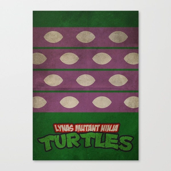 LYNAS Mutant Ninja Turtles IV Minimalist Poster