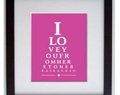 NEBRASKA, USA. Eye Chart SALE - 8 x 10 digital print design - custom