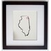 the state of ILLINOIS, CHICAGO, USA 11 x 14 digital print design