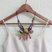 Handmade bib statement colorful necklace OOAK