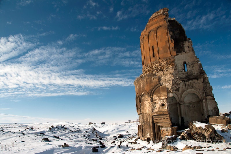 Fine Art Print 12x18 20x30 Photography Ruins Of Ani Turkey Landscape