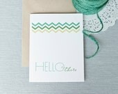 HELLO there card // blank notecard