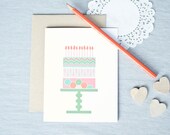 happy birthday cake // birthday card