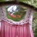 Vintage Light Pink Polka Dot Sheer Nighty