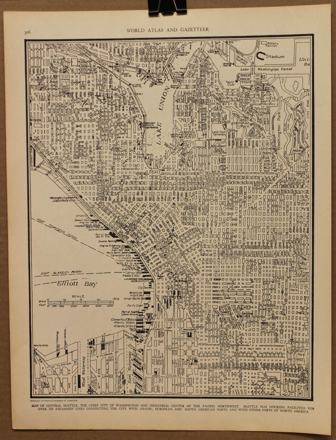 vintage seattle map