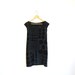 silk hand painted mini dress. PATCH WORK DOTS. made to order.