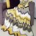 MADE TO ORDER 1-2p afghan crochet chevron blanket