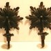Vintage Black Candle Holder Candelabra Centerpiece Metal Wrought Iron Scrollwork
