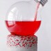 Home decor Steampunk Lightbulb Oil Lamp on Concrete and Red Gravel Base, Alum. top bulb, 11-006
