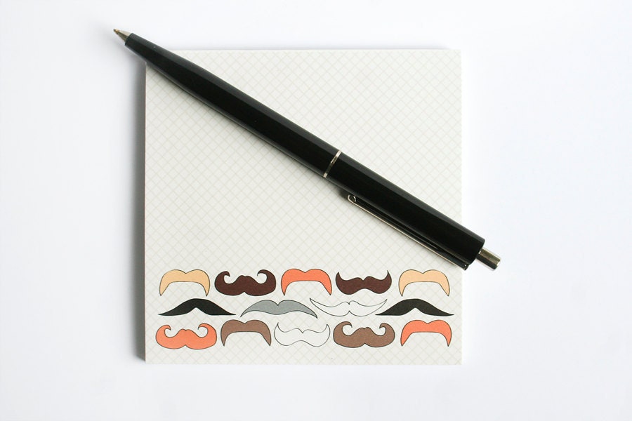 Notepad "Moustache Parade"
