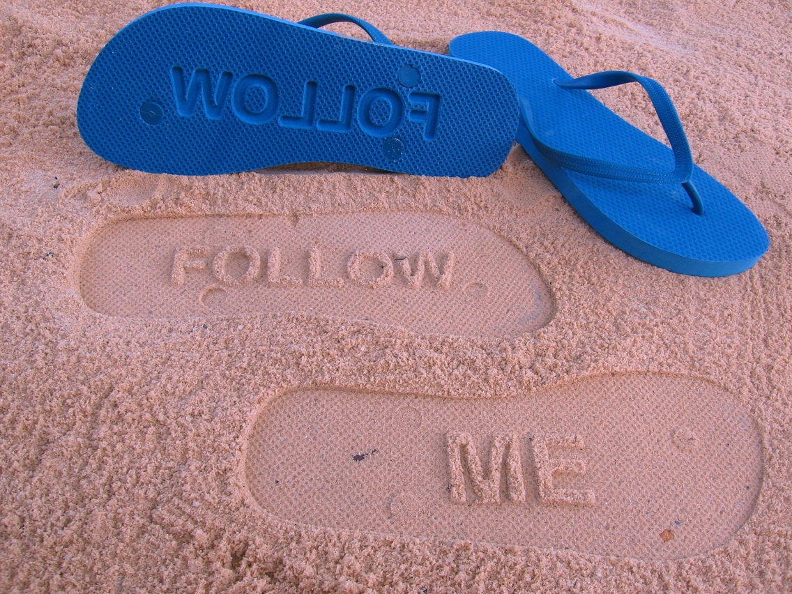 Custom Sand Imprint Flip Flops. Your Design. No Minimum Order Quantity.