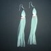 Glow in the Dark  Blacklight Sparkle Squid Earrings