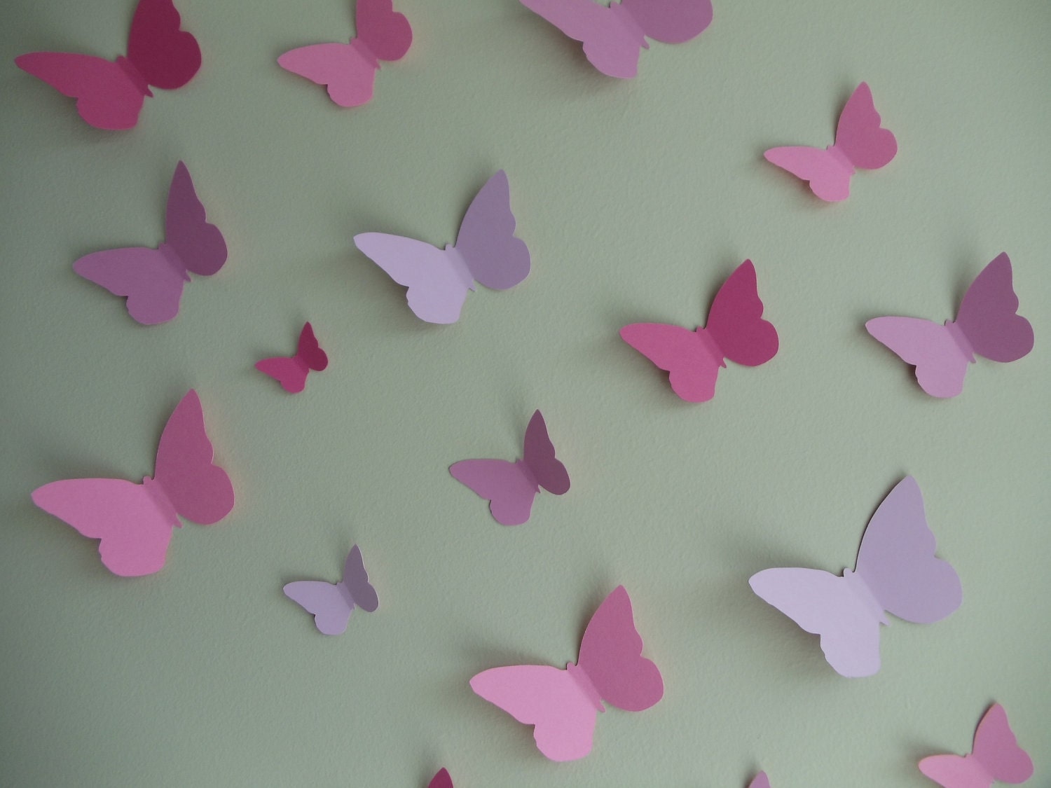 Wall Butterflies - 20 3D Paper Butterlies