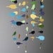 Whale Mobile - Blue, Yellow, Navy and Green