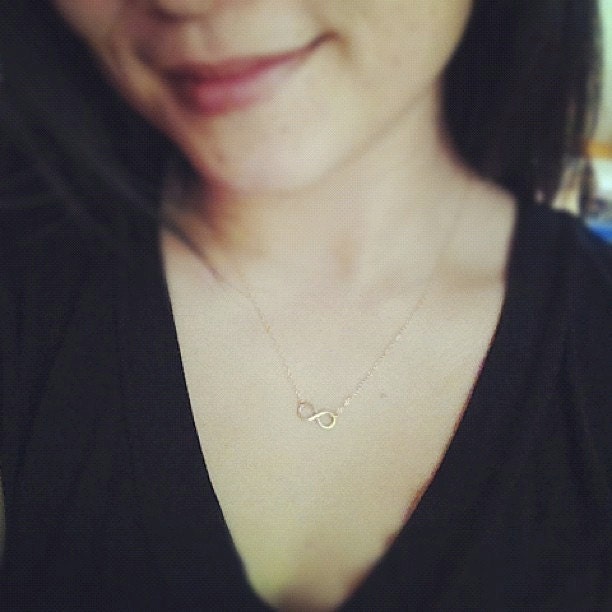Handmade Gold Filled Infinity Necklace - Handmade - All Gold Filled - Everyday Jewelry