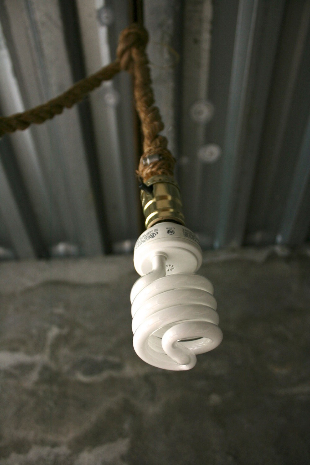 Chandelier Lighting Rustic Industrial Light Hanging Light Shabby Chic - Rustic Rope Design