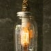 Mason Jar Lighting Rustic Wedding Decor Glass Lighting Shabby Chic Lighting Night Light or Desk Lamp - Vintage Industrial Rope Design