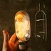 Lamps Industrial Light Wood Lamp Industrial Lighting Cool Gifts for Men Edison Cage Bulb Lamp - Desk Lamp by Luke Lamp Co