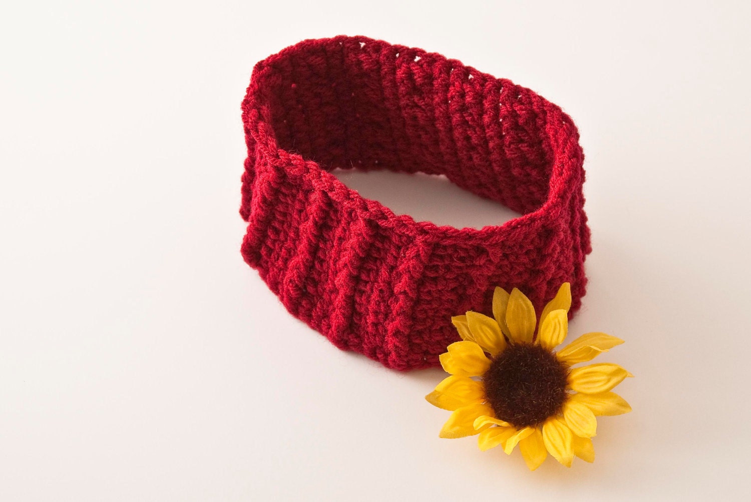 Headband, Burgundy Ribbed TFI