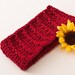 Headband, Burgundy Ribbed TFI