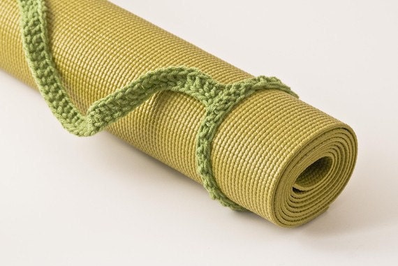 Yoga Mat Sling, Tea Leaf Green, Tote Handle - Free Shipping, TFI