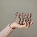 Simple Crochet Clutch -Greyish Beige