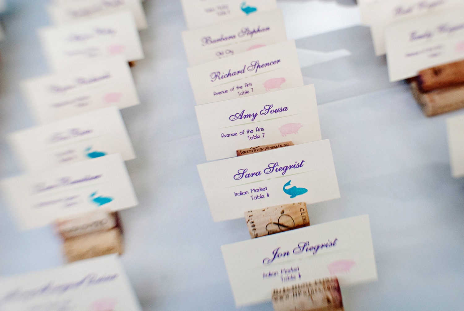 Cork Place Card Holders, Perfect for vineyard wedding. 25 or more