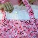 Large summer beach tote bag/ shoulder bag in cherry blossom pink