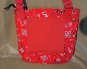 Nebraska Huskers Hippie or Swing  Style Purse