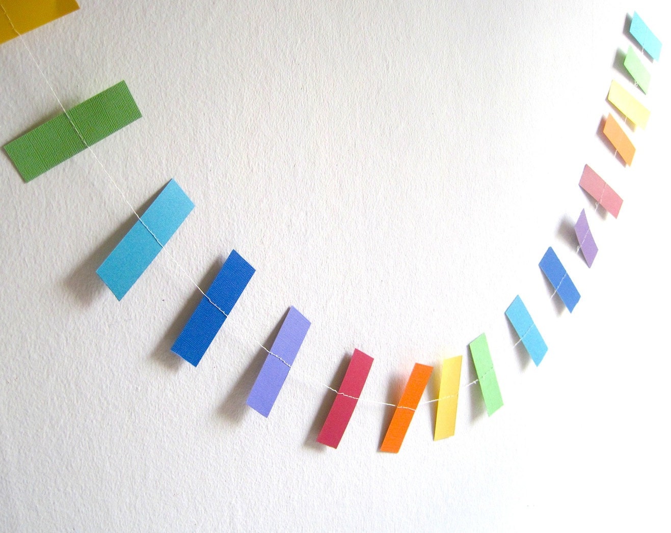 Rainbow Garland - rainbow birthday party decoration, Children's Room Decor, Wedding decor, Photo Booth Prop, Rainbow garland, Handmade