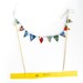 Super Hero Cake Topper Bunting for Superhero Birthday party - Boys Birthday Party, Red blue yellow cake bunting, Photo Prop (Handmade)