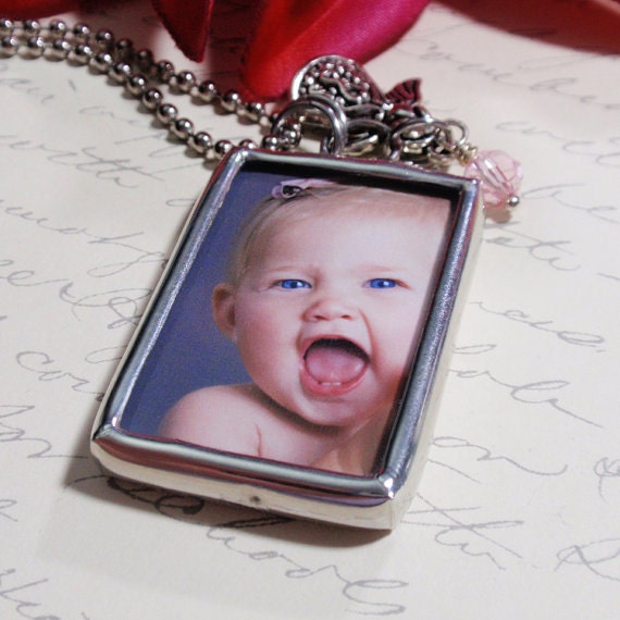 Custom Photo Silver Soldered Necklace/Charm/Pendant