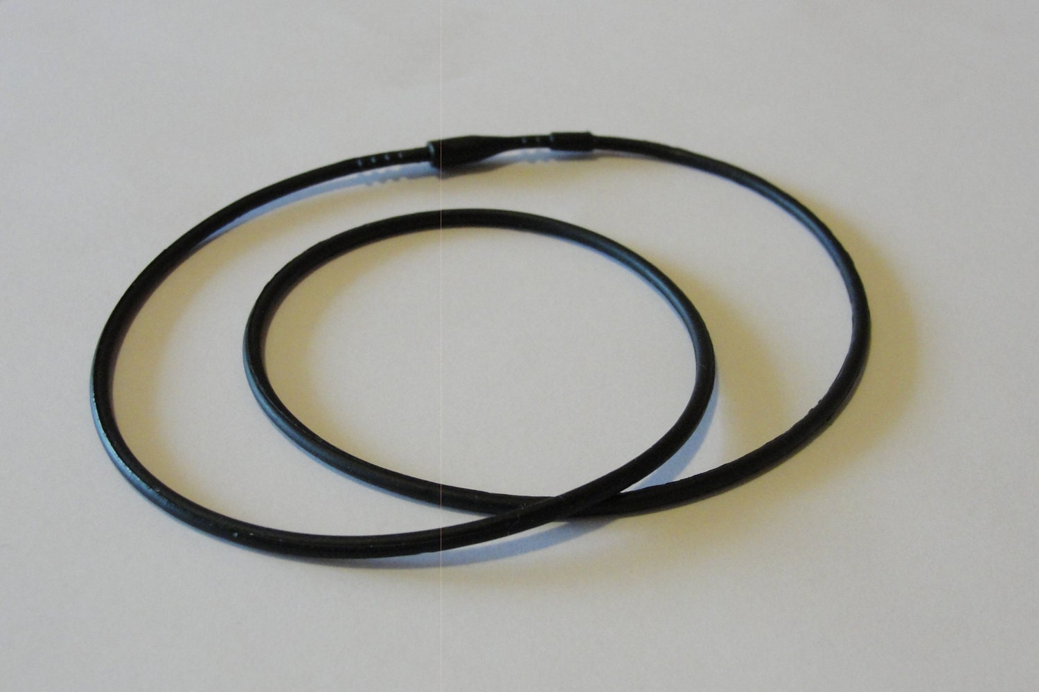 Black Rubber Necklace Cord