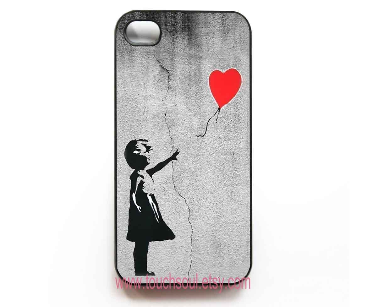 Banksy Balloon Girl iphone 4 Case Cover, iPhone 4s Case, iPhone 4 Hard Case, iPhone Case - touchsoul Banksy Balloon Girl iphone 4 Case Cover, iPhone 4s Case, iPhone 4 Hard Case, iPhone Case - touchsoul